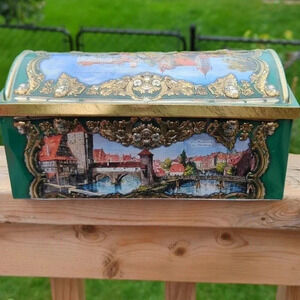 German Biscuit  Tin